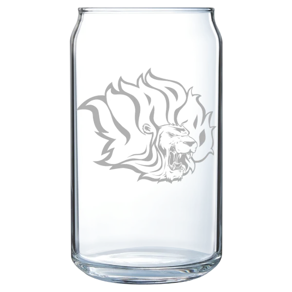 University of Arkansas, Pine Bluff Polar Camel 16 oz. Can Glass