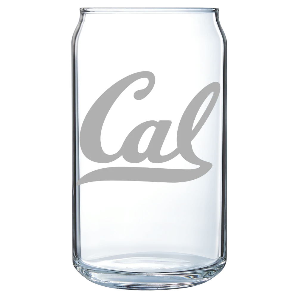 University of California, Berkeley Polar Camel 16 oz. Can Glass