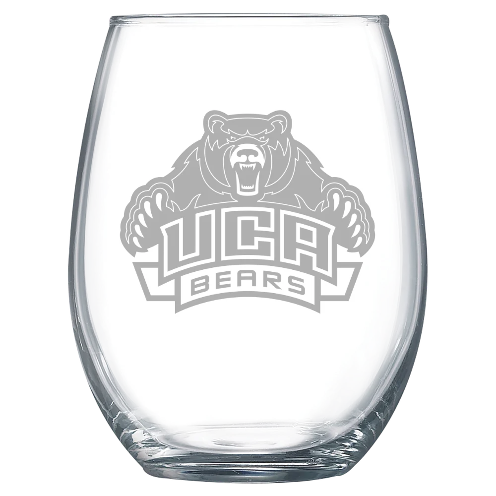 University of Central Arkansas Polar Camel 15 oz. Stemless Wine Glass