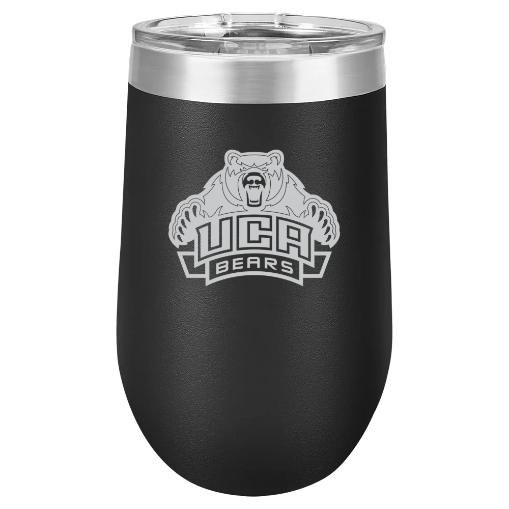 University of Central Arkansas Polar Camel 16 oz. Stemless Wine Tumbler
