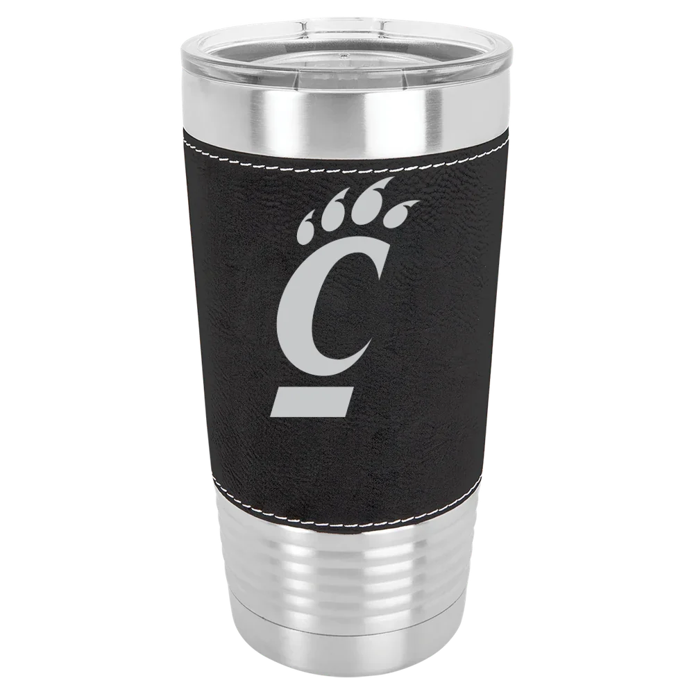 University of Cincinnati Polar Camel 20 oz. Leatherette Grip Tumbler with Standard Lid