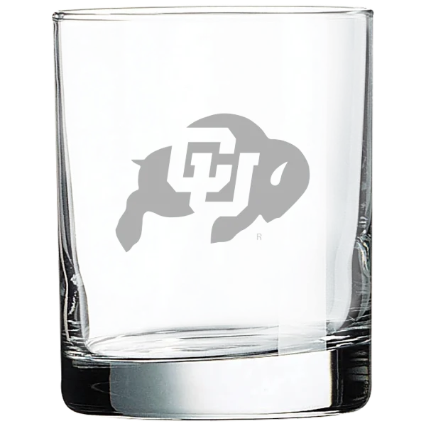 University of Colorado Boulder Polar Camel 10 1/2 oz. On The Rocks Glass