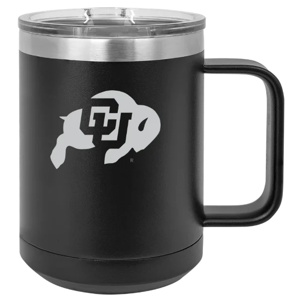 University of Colorado Boulder Polar Camel 15 oz. Mug with Slider Lid
