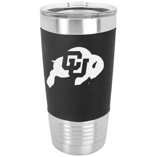 University of Colorado Boulder Polar Camel 20 oz. Silicone Grip Tumbler with Standard Lid