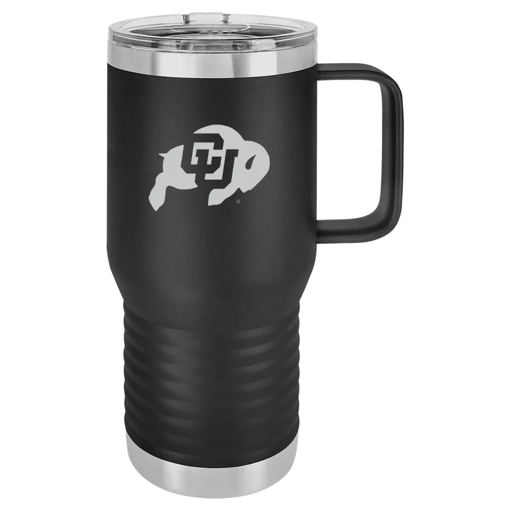 University of Colorado Boulder Polar Camel 20 oz. Travel Mug with Slider Lid