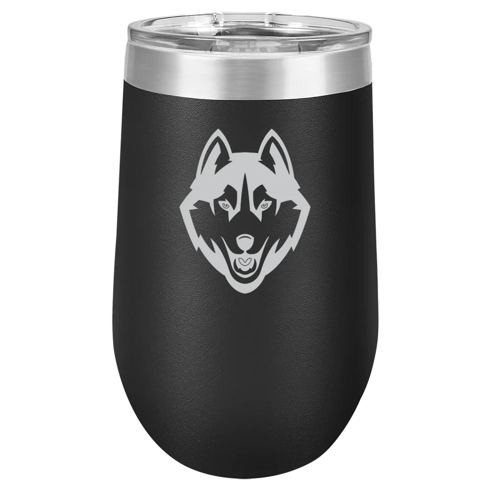 University of Connecticut Polar Camel 16 oz. Stemless Wine Tumbler