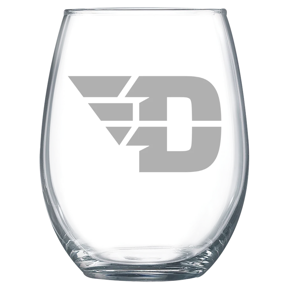 University of Dayton Polar Camel 15 oz. Stemless Wine Glass