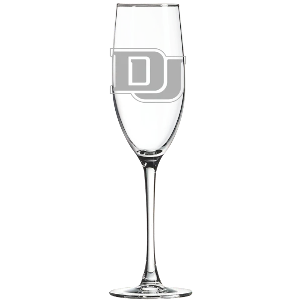 University of Denver Polar Camel 8 oz. Champagne Flute