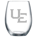 University of Evansville Polar Camel 9 oz. Stemless Wine Glass