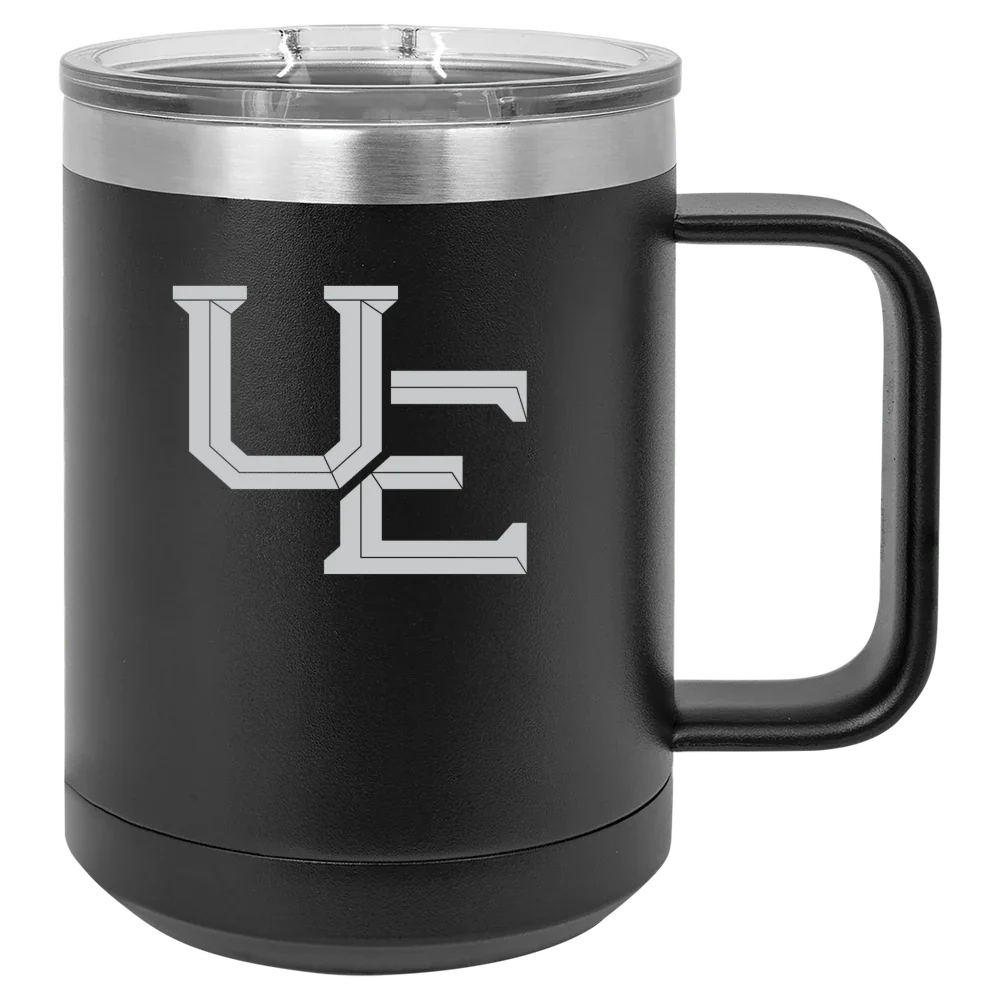 University of Evansville Polar Camel 15 oz. Mug with Slider Lid