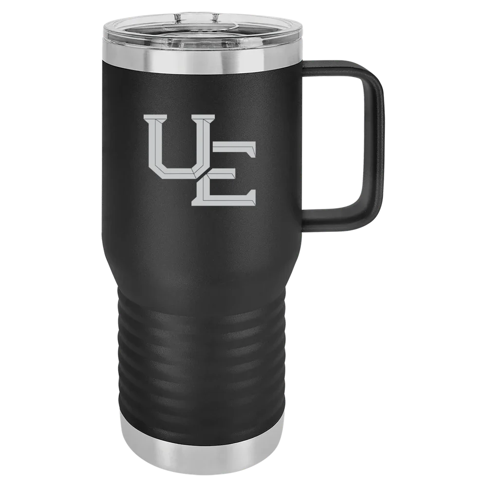 University of Evansville Polar Camel 20 oz. Travel Mug with Slider Lid