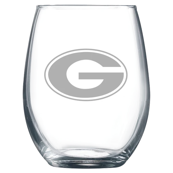 University of Georgia Polar Camel 9 oz. Stemless Wine Glass
