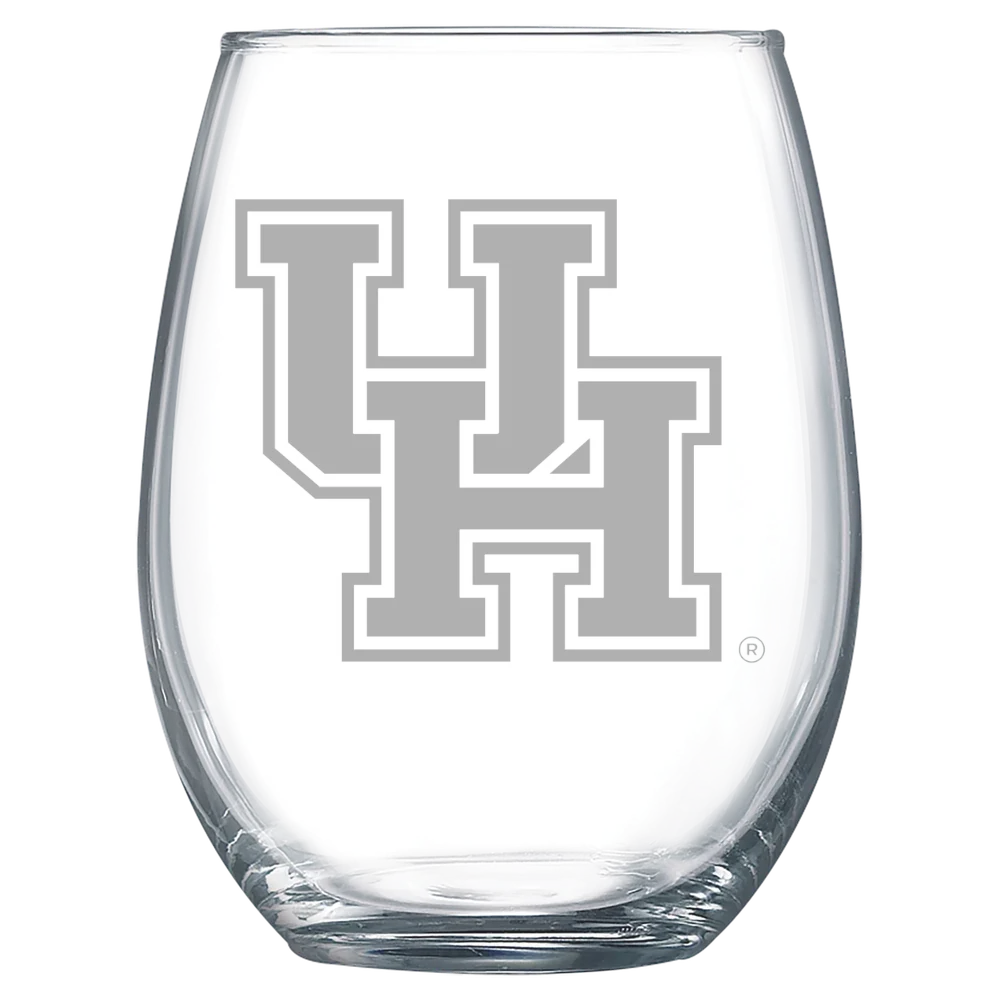 University of Houston Polar Camel 15 oz. Stemless Wine Glass