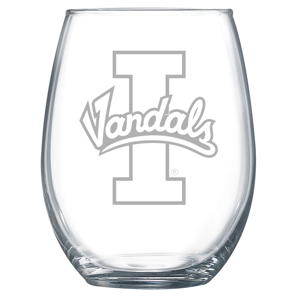 University of Idaho Polar Camel 15 oz. Stemless Wine Glass