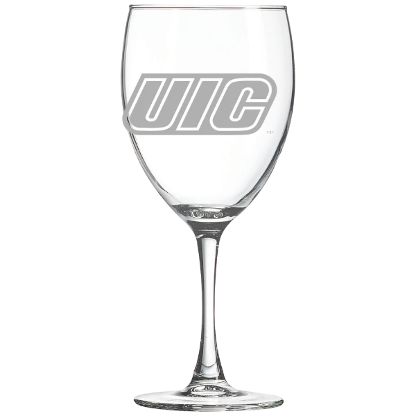 University of Illinois Chicago Polar Camel 10 1/2 oz. Wine Glass