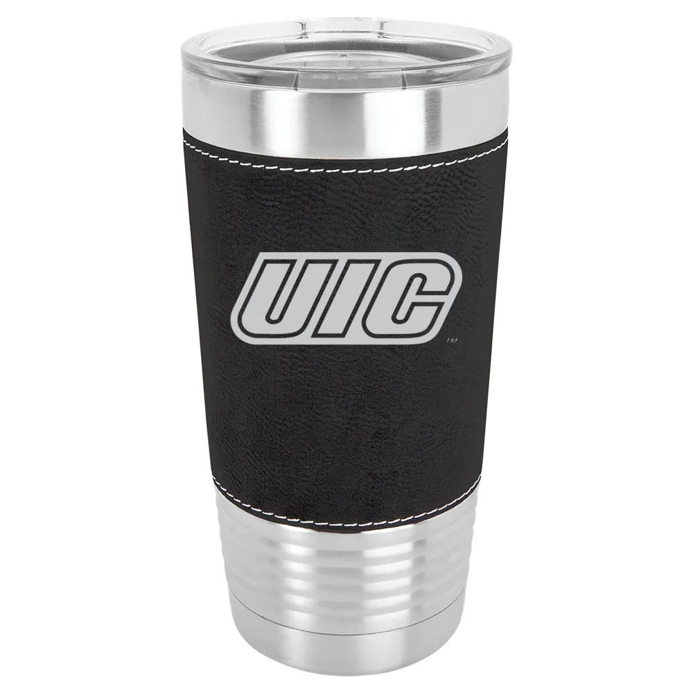 University of Illinois Chicago Polar Camel 20 oz. Leatherette Grip Tumbler with Standard Lid