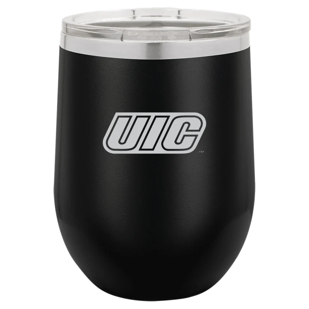 University of Illinois Chicago Polar Camel 12 oz. Stemless Wine Tumbler