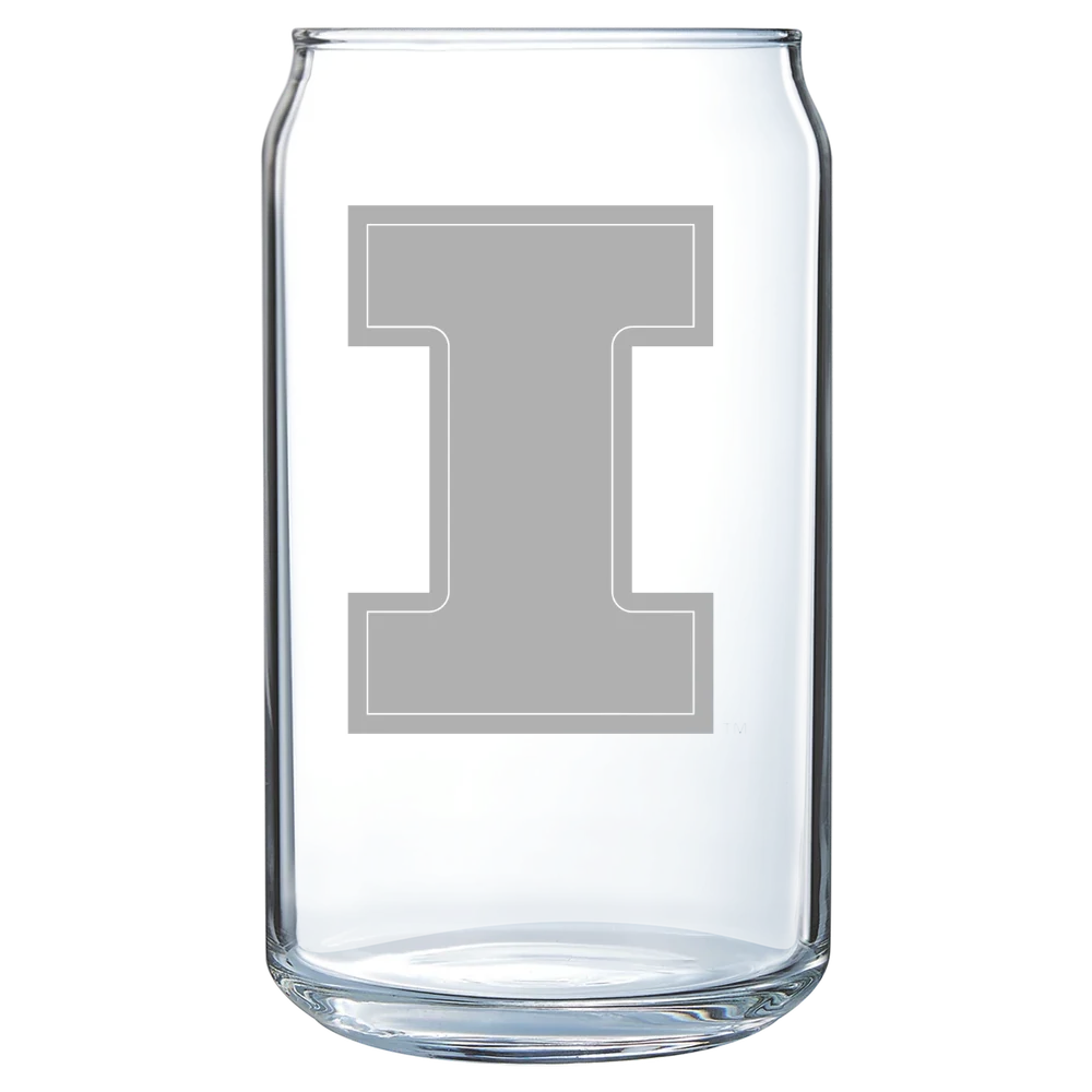 University of Illinois Urbana-Champaign Polar Camel 16 oz. Can Glass