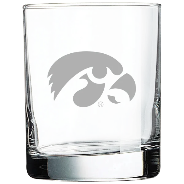University of Iowa Polar Camel 10 1/2 oz. On The Rocks Glass