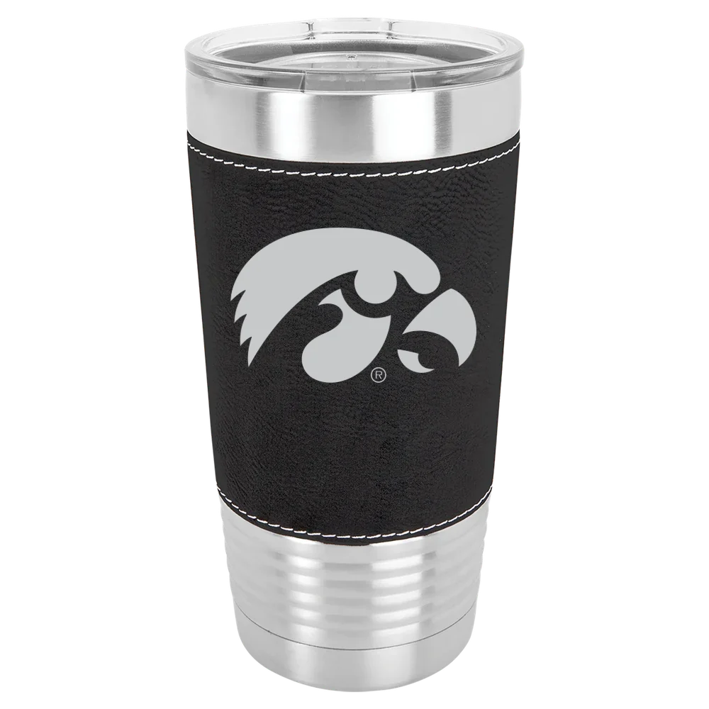 University of Iowa Polar Camel 20 oz. Leatherette Grip Tumbler with Standard Lid