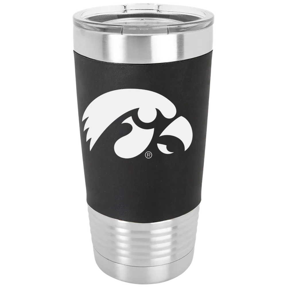 University of Iowa Polar Camel 20 oz. Silicone Grip Tumbler with Standard Lid