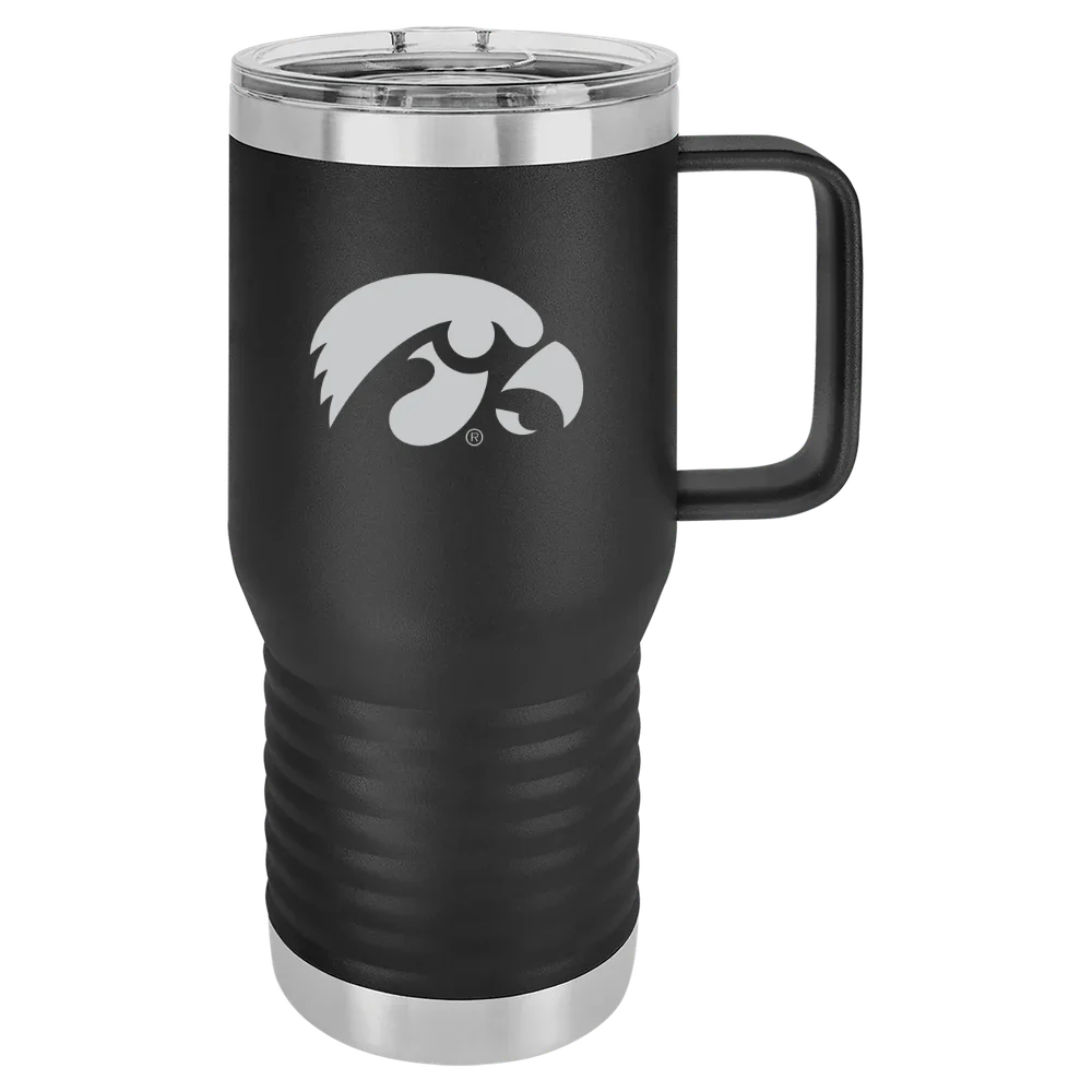 University of Iowa Polar Camel 20 oz. Travel Mug with Slider Lid