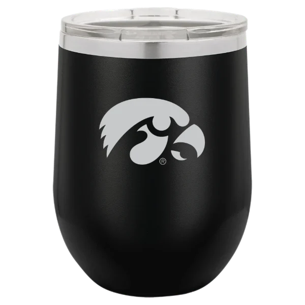 University of Iowa Polar Camel 12 oz. Stemless Wine Tumbler