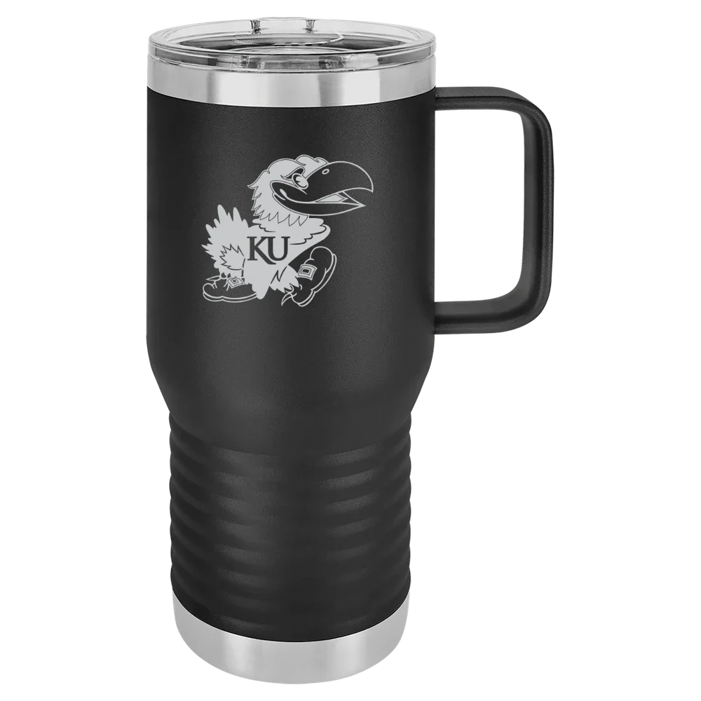 University of Kansas Polar Camel 20 oz. Travel Mug with Slider Lid