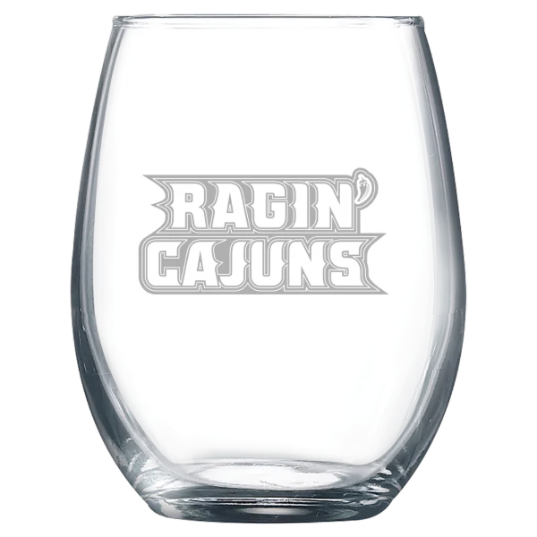 University of Louisiana at Lafayette Polar Camel 9 oz. Stemless Wine Glass