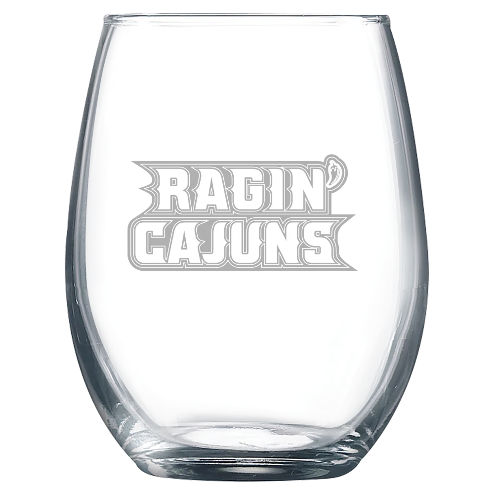 University of Louisiana at Lafayette Polar Camel 9 oz. Stemless Wine Glass