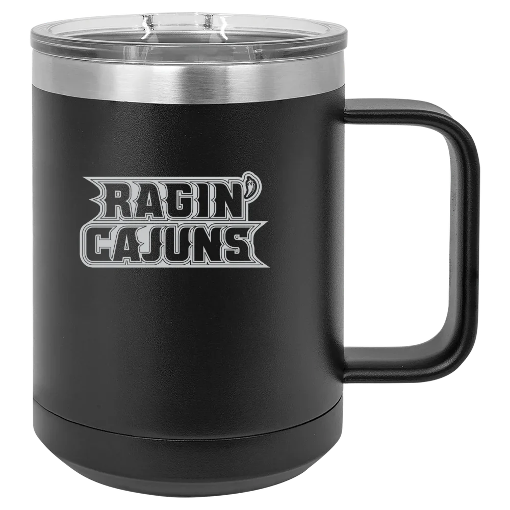 University of Louisiana at Lafayette Polar Camel 15 oz. Mug with Slider Lid