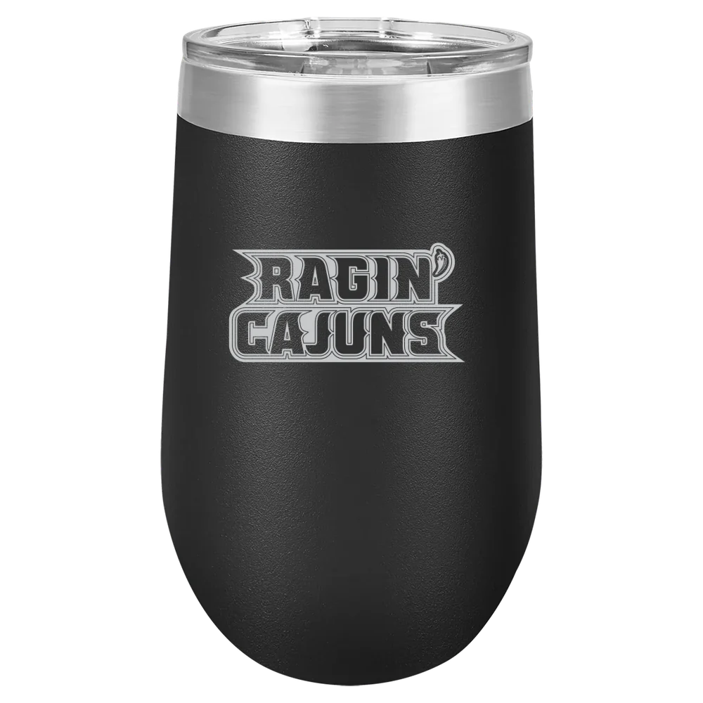 University of Louisiana at Lafayette Polar Camel 16 oz. Stemless Wine Tumbler