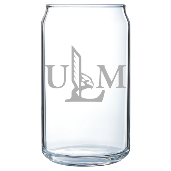 University of Louisiana Monroe Polar Camel 16 oz. Can Glass