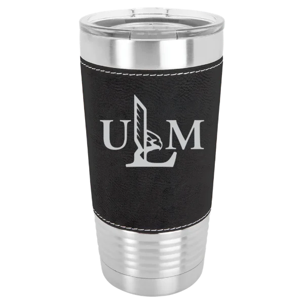 University of Louisiana Monroe Polar Camel 20 oz. Leatherette Grip Tumbler with Standard Lid