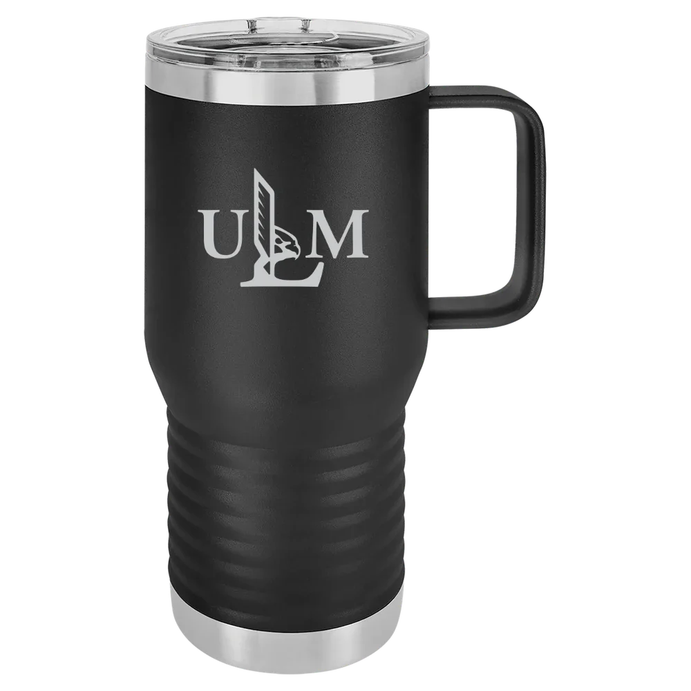 University of Louisiana Monroe Polar Camel 20 oz. Travel Mug with Slider Lid