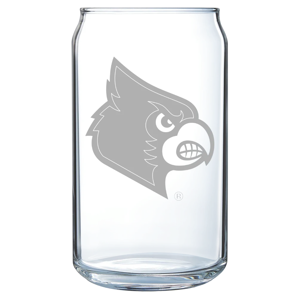 University of Louisville Polar Camel 16 oz. Can Glass