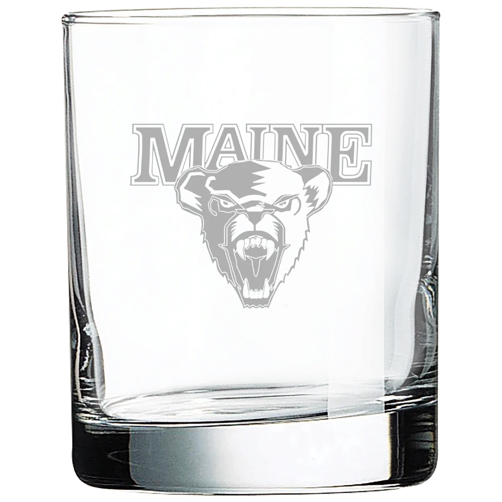 University of Maine Polar Camel 10 1/2 oz. On The Rocks Glass
