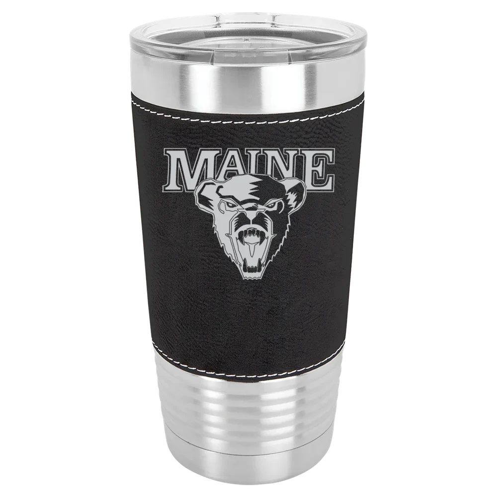 University of Maine Polar Camel 20 oz. Leatherette Grip Tumbler with Standard Lid