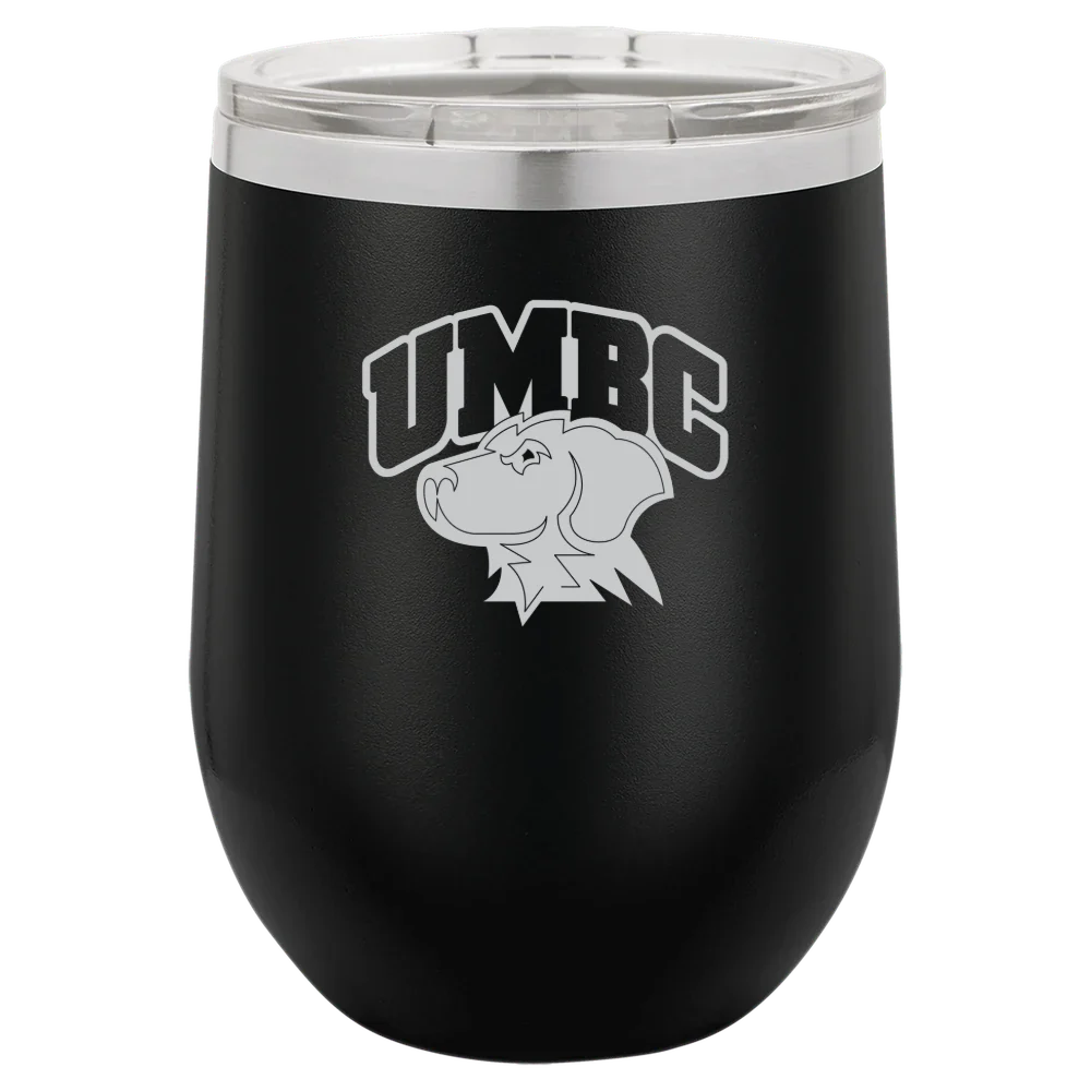 University of Maryland, Baltimore County Polar Camel 12 oz. Stemless Wine Tumbler