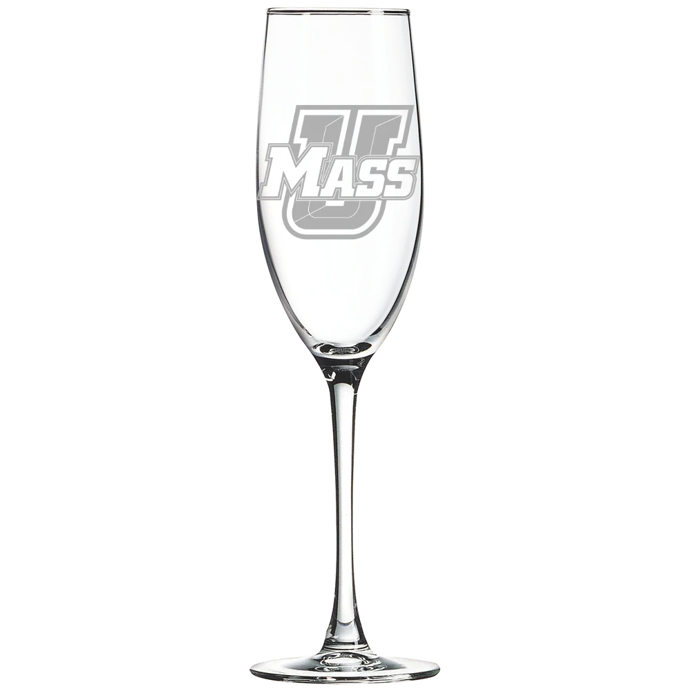 University of Massachusetts, Amherst Polar Camel 8 oz. Champagne Flute