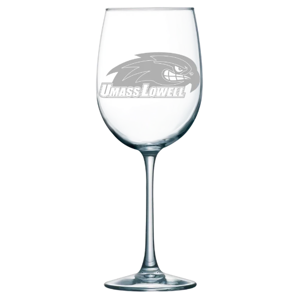 University of Massachusetts Lowell Polar Camel 19 oz. Wine Glass