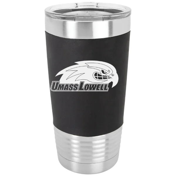 University of Massachusetts Lowell Polar Camel 20 oz. Silicone Grip Tumbler with Standard Lid