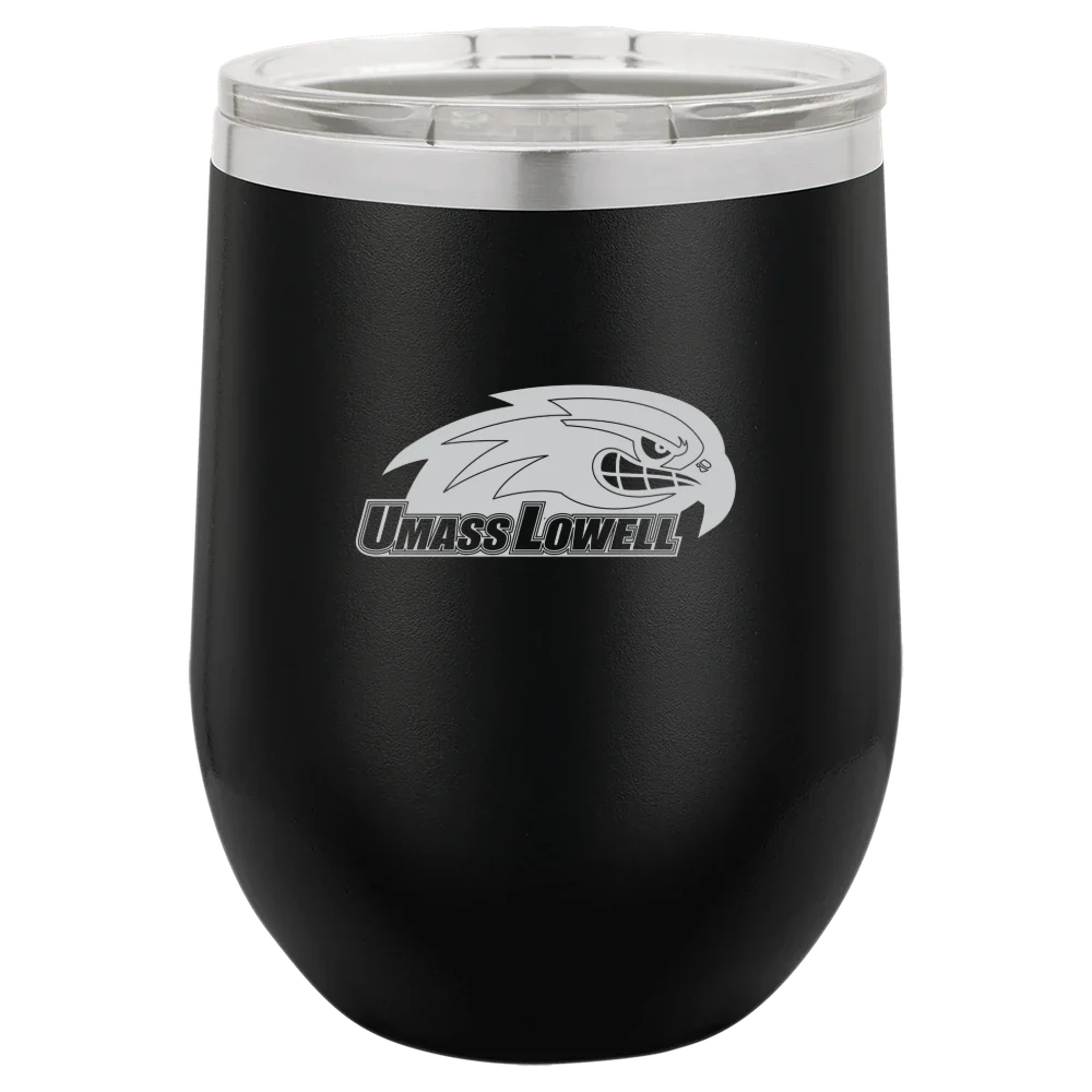 University of Massachusetts Lowell Polar Camel 12 oz. Stemless Wine Tumbler
