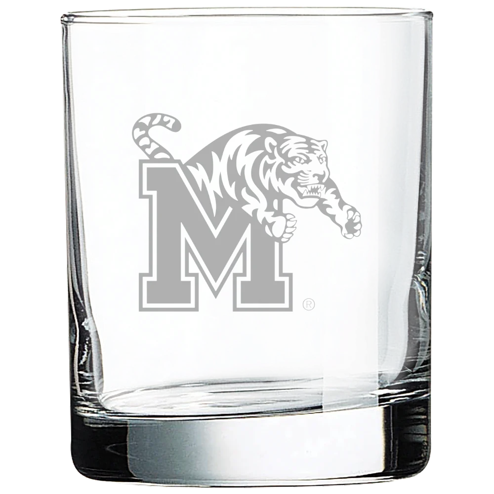 University of Memphis Polar Camel 10 1/2 oz. On The Rocks Glass