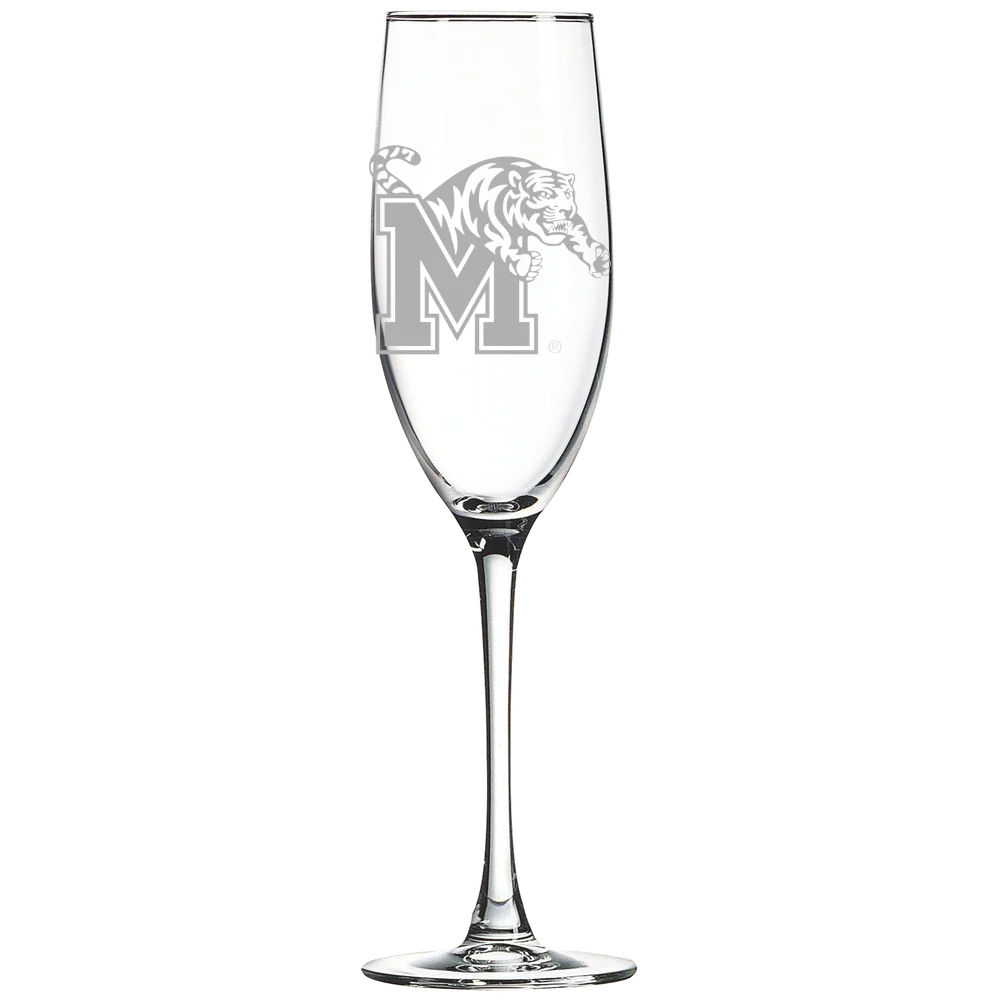 University of Memphis Polar Camel 8 oz. Champagne Flute