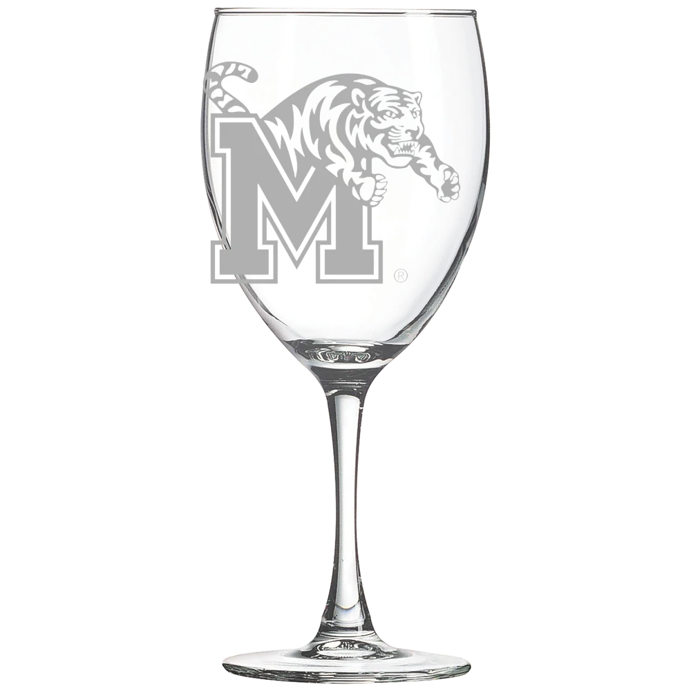 University of Memphis Polar Camel 10 1/2 oz. Wine Glass
