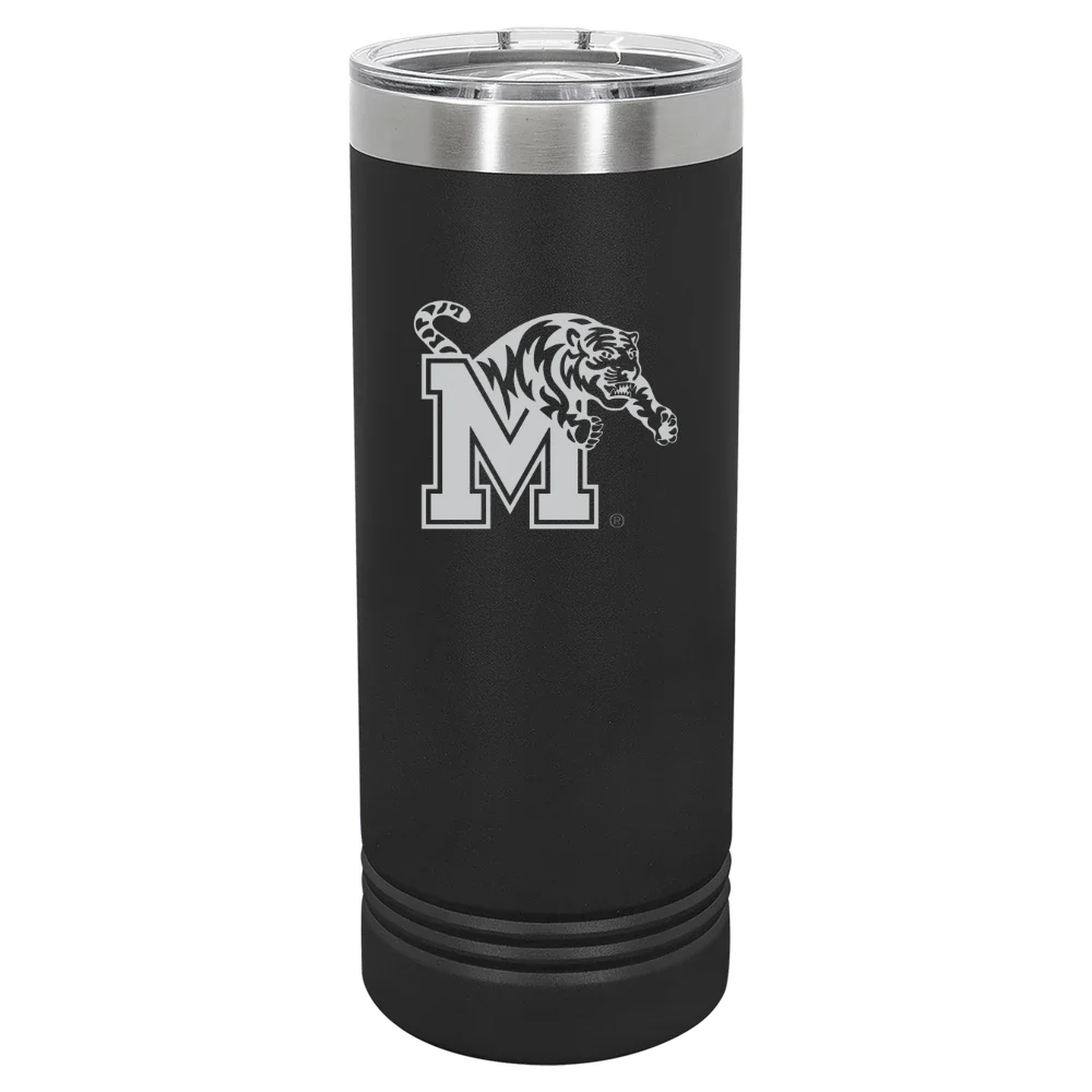 University of Memphis Polar Camel 22 oz. Skinny Tumbler with Slider Lid
