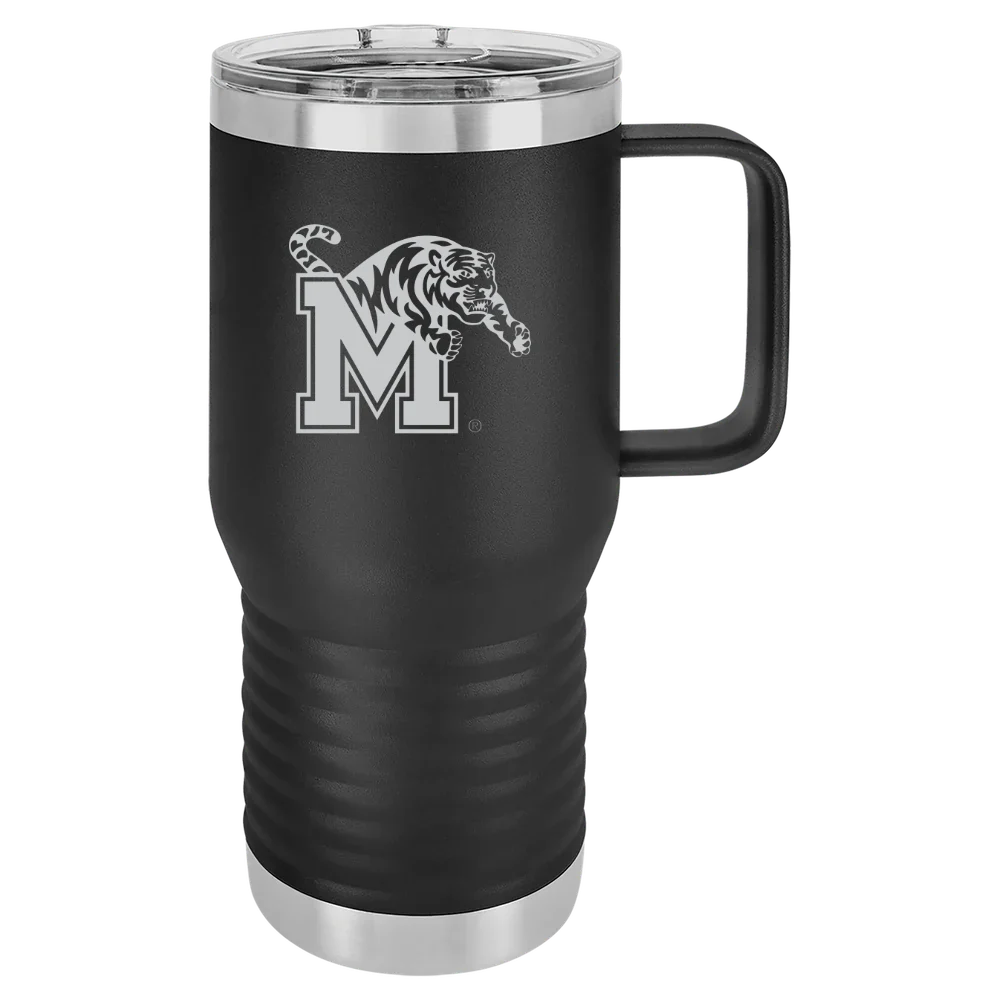 University of Memphis Polar Camel 20 oz. Travel Mug with Slider Lid