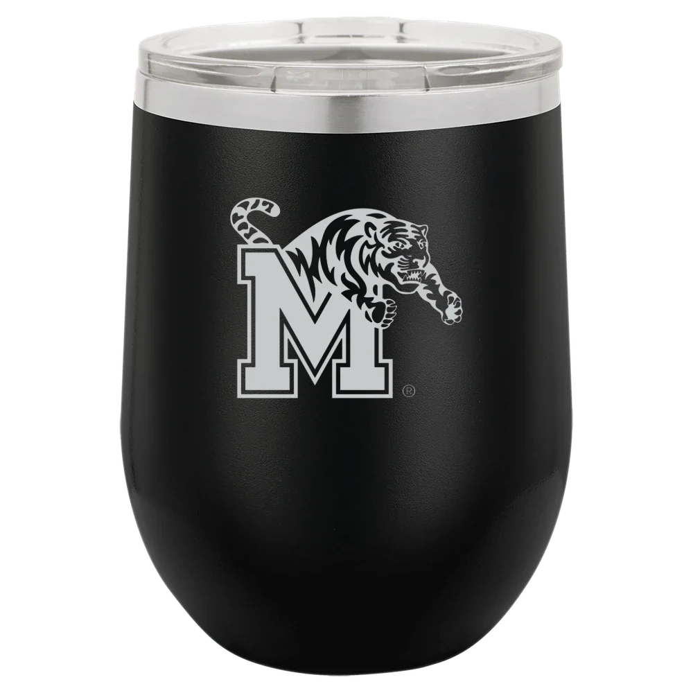 University of Memphis Polar Camel 12 oz. Stemless Wine Tumbler