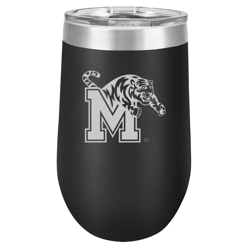 University of Memphis Polar Camel 16 oz. Stemless Wine Tumbler